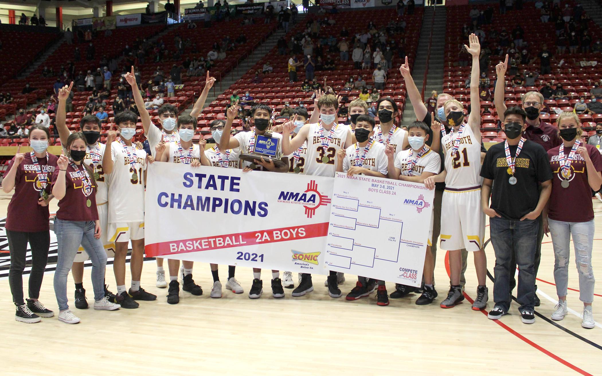Rehoboth Christian School State Champs In Boys Basketball The Banner